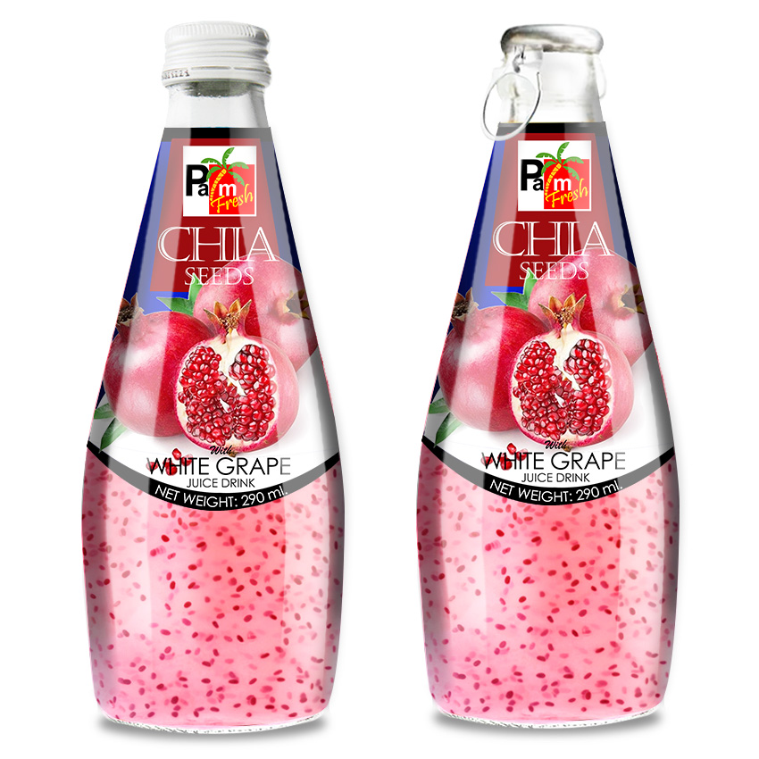 CHIA SEED DRINK POMEGRANATE FLAVOR