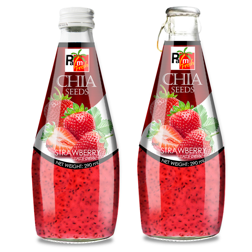 CHIA SEED DRINK STRAWBERRY FLAVOR