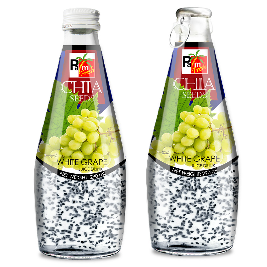 CHIA SEED DRINK WHITE GRAPE FLOVOR
